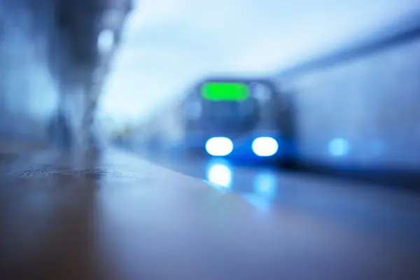 Horizontal Moskauer U-Bahn Bokeh Hintergrund — Stockfoto