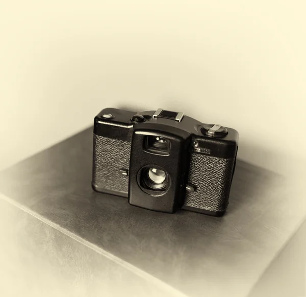 Vintage fotocamera bokeh sfondo — Foto Stock