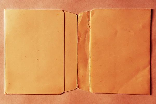Horizontale vintage dubbele pagina oranje lege diskette zaak CHTERGRO — Stockfoto
