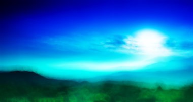 Yatay canlı bokeh dağlar peyzaj zemin