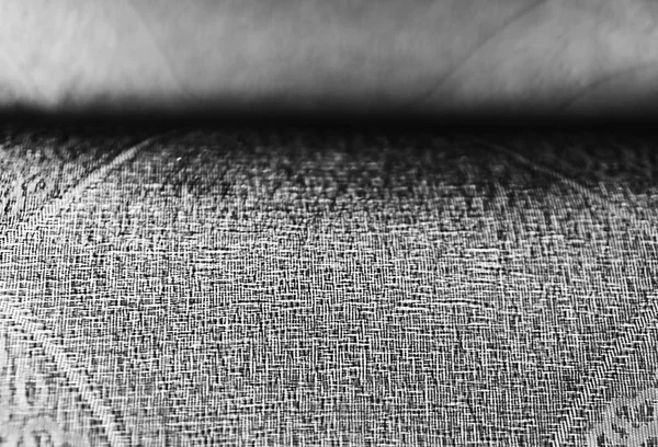 Horizontal vivid black and white fabric bokeh background — Stock Photo, Image