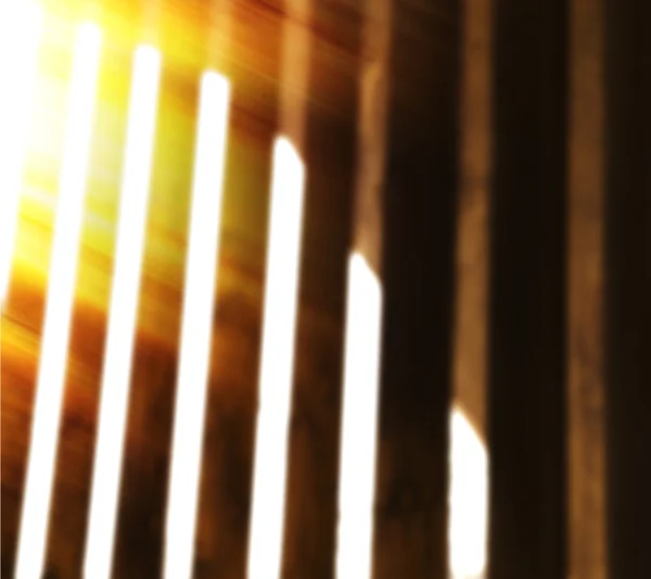 Vertikale lebendige Jalousien wint Licht Leck Abstraktion Hintergrund — Stockfoto