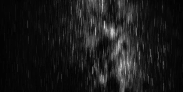 水平的黑白星落雨数字背景 abst — 图库照片