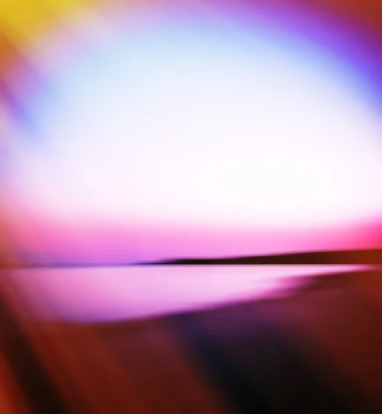 Kwadrat dramatyczny zachód słońca na jeziorze streszczenie z lekki wyciek backgrou — Zdjęcie stockowe
