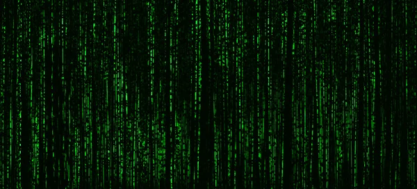 Horizontal vivid matrix neo cyberpunk hacker terminal abstractio — Stock Photo, Image