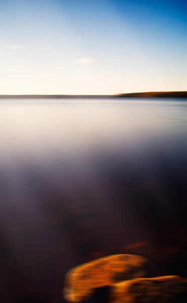 수직 호수 풍경 추상화 — 스톡 사진