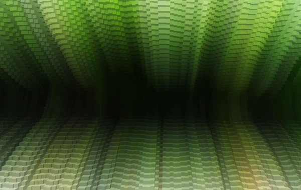 Горизонтальна яскраво-зелена презентація бізнесу 3d екструдована — стокове фото
