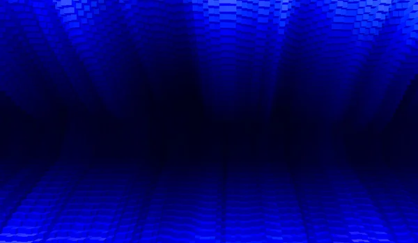 Horizontal vibrant vif bleu présentation d'entreprise 3d extrudé — Photo