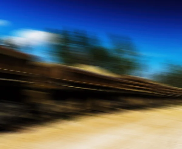 Horizontal vif mouvement de chariot ferroviaire abstraction fond — Photo