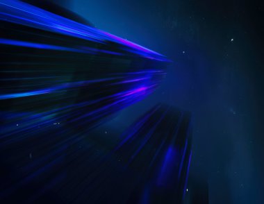 Yatay karanlık gelecekteki anılar gökdelen kartpostal kompozisyon