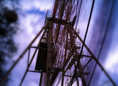 Dönme dolap uzun pozlama bokeh