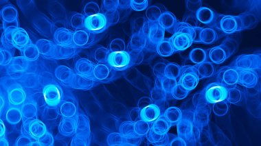 Yatay mavi su bokeh arka plan