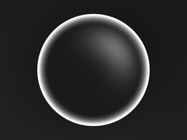 Siyah ve beyaz küre dramatik yıldırım arka plan ile