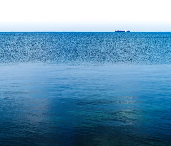Horizontal vif océan horizon lointain navire fond toile de fond — Photo