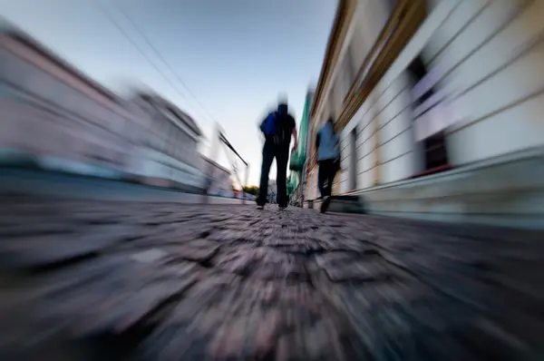 Zoom de calle en perspectiva baja — Foto de Stock