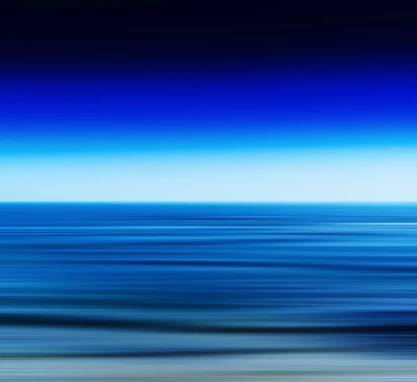 Orizzontale vivido vibrante fresco blu oceano movimento sfocatura — Foto Stock