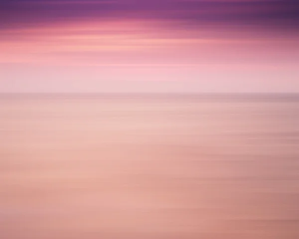 Horizontal rosa rot orange blass Ozean Horizont abstrakte Landschaft — Stockfoto