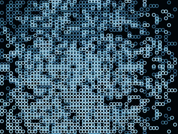 Orizzontale blu scuro bolle illustrazione sfondo — Foto Stock