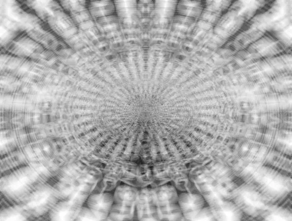 Círculo blanco y negro teletransporte abstracto bokeh fondo — Foto de Stock