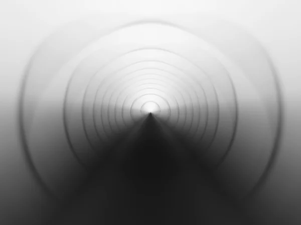 Horizontale Schwarz-Weiß virtuelle Tunnel Illustration Hintergrund — Stockfoto