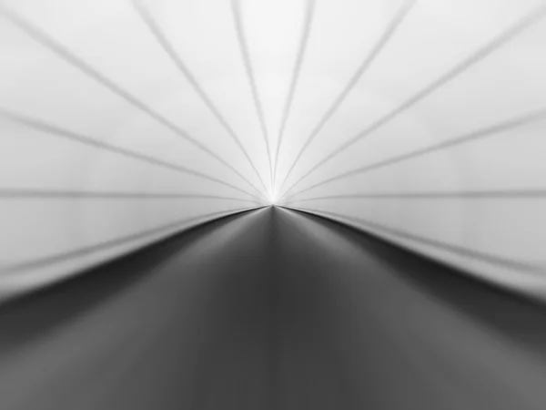 Fondo horizontal de ilustración de túnel virtual en blanco y negro — Foto de Stock