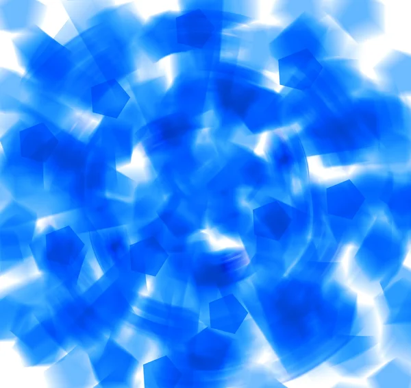 Patlama arka plan mavi şekiller soyut