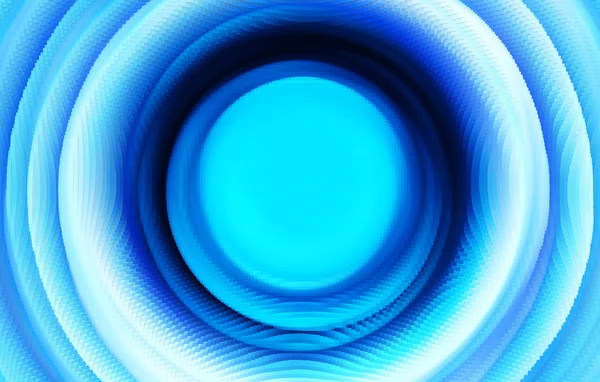 Extruded blue 3d swirl teleport illustration background — Stock Photo, Image