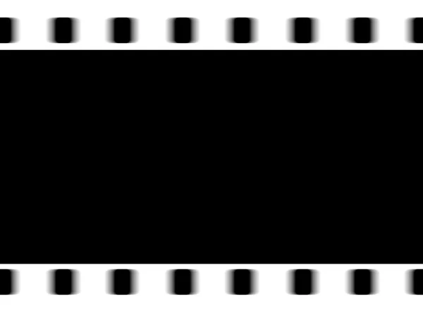 Escaneo horizontal de película en blanco y negro Fondo de ilustración — Foto de Stock