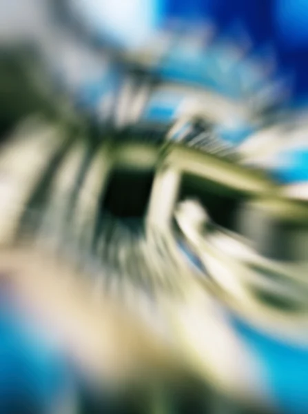 Vertical blue aqua architecture abstraction — Stock Photo, Image