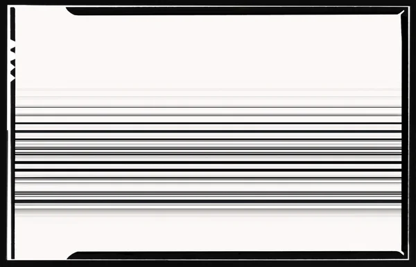 Horizontal linhas de varredura de filme preto e branco ilustração backgrou — Fotografia de Stock