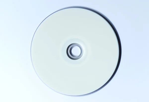 CD DVD disque blanc sur table blanche — Photo