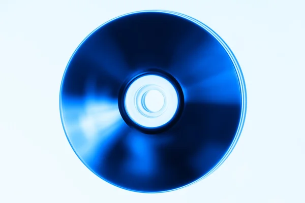 Lege bluray disc op tabelachtergrond — Stockfoto