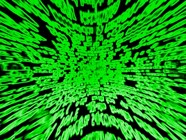 Virtua alanı illüstrasyon parlayan yeşil kenarlı — Stok fotoğraf