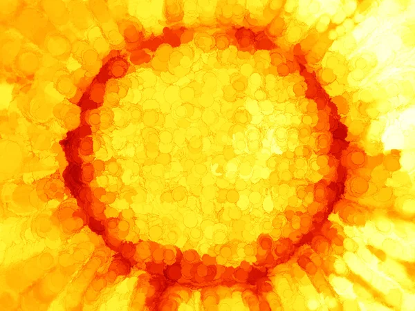 Orange painted sun background — Stock Photo, Image