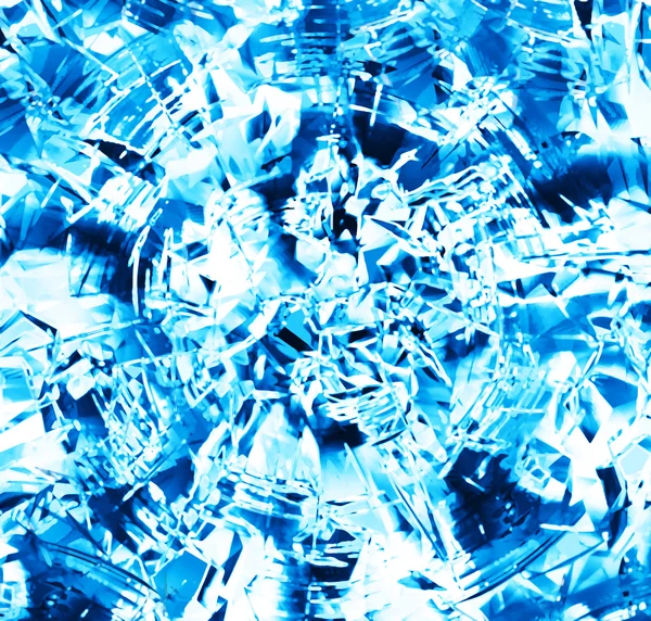 正方形の青い冷凍・ アイス抽象背景がぼやけ — ストック写真