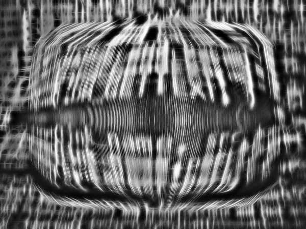 Горизонтальная черно-белая виртуальная реальность — стоковое фото