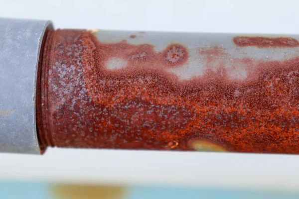 Rust on old pipe after long too