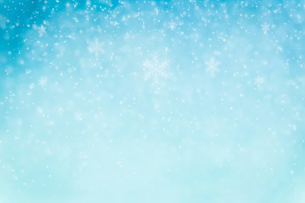 Boże Narodzenie Bokeh Chłodnych Kolorach — Zdjęcie stockowe