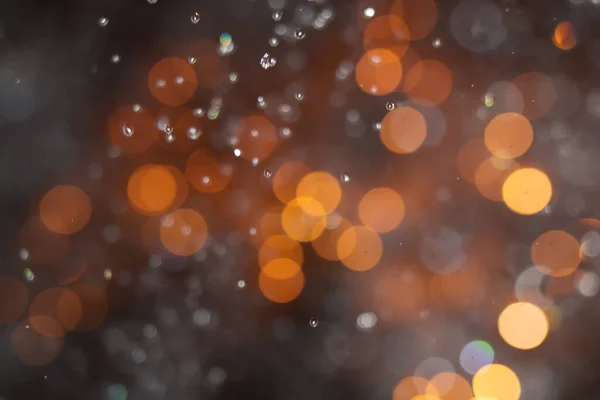 Pomerančový Bokeh Světla Pro Pozadí — Stock fotografie