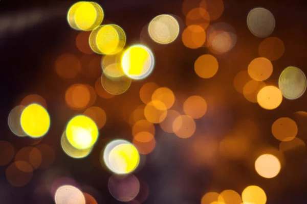 Orangefarbenes Bokeh Aus Licht Für Hintergrund — Stockfoto