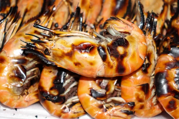 Crevettes Orange Délicieuse Nourriture Cuisine — Photo