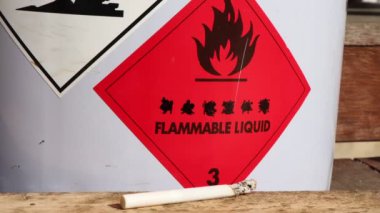 Yanıcı nesnelerin yanında sigara ve tehlike 