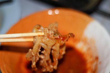 Izgara ve lezzetli deniz ürünleri.