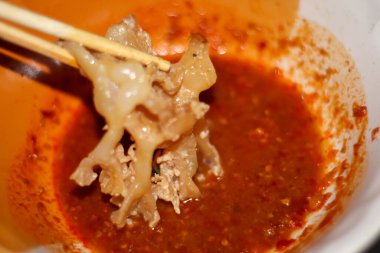 Izgara ve lezzetli deniz ürünleri.