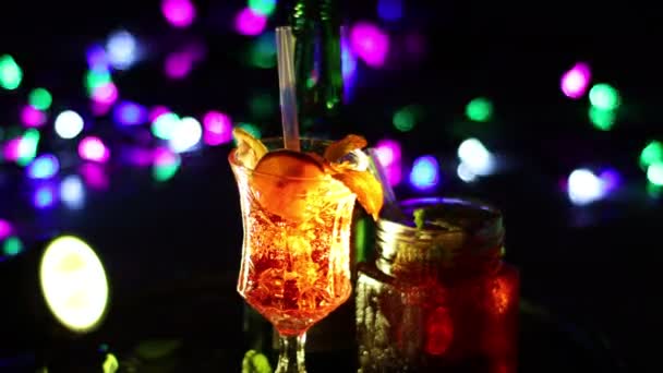 Faceți Băuturi Cocktail Timpul Sărbătorilor — Videoclip de stoc