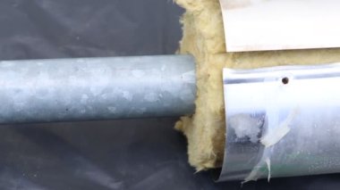 Endüstriyel kullanım için sarı fiberglas yalıtım ve eski