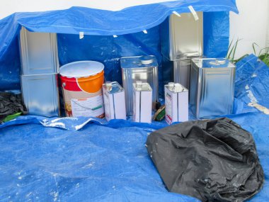 Endüstrideki kimyasal atıklar, renk karıştırma ekipmanları                 