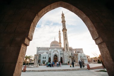 Sharm el Sheikh, Mısır, Mart 2016: İslam Merkezi Camii. Görünüm 
