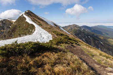 Mountains in summer. Outdoor wonderland or hiking scenery background