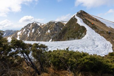 Mountain view to the highest ukrainian ridge Marmarosy near Romania. Wonderlast location in Ukraine. Pip Ivan ridge